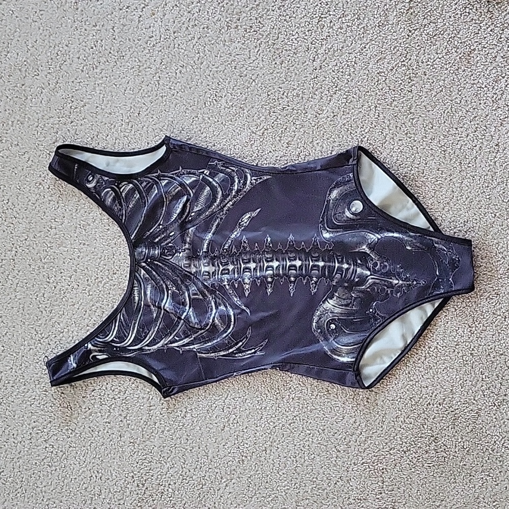 Skull bodysuit